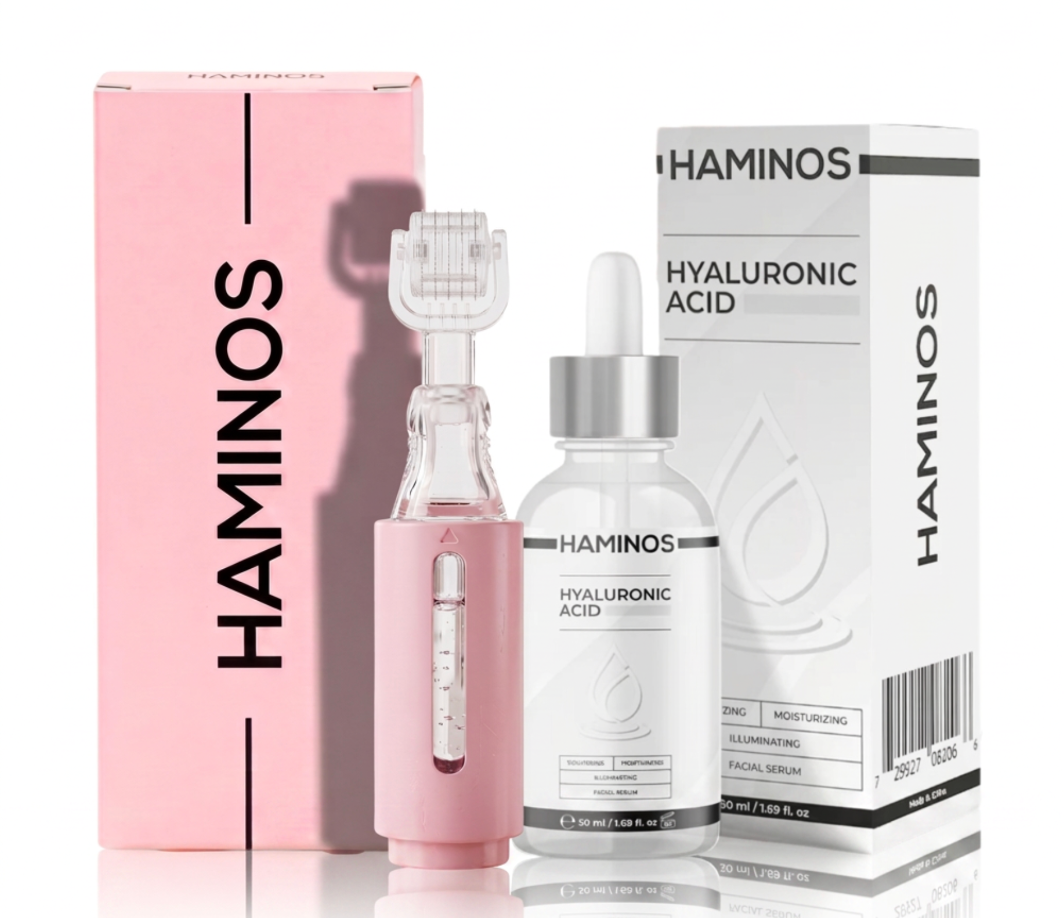 Anti-Aging-Behandlung mit Derma Roller HAMINOS