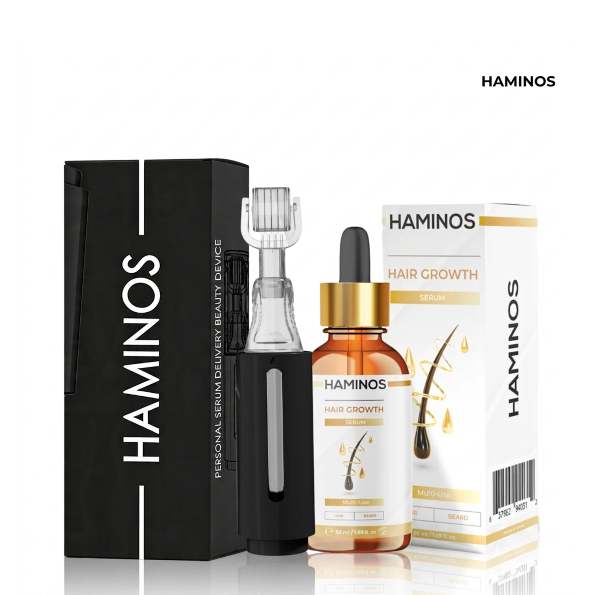 Haar- und Bartbehandlung mit Derma Roller HAMINOS