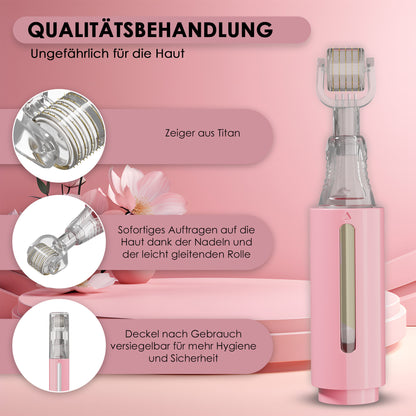 Derma roller mit Serumtank, rosa 0,25 mm