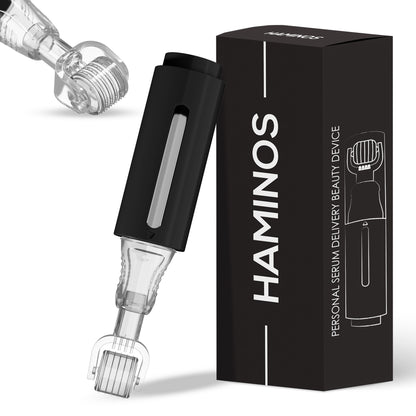 Derma roller mit Serumtank, schwarz | Haminos®️