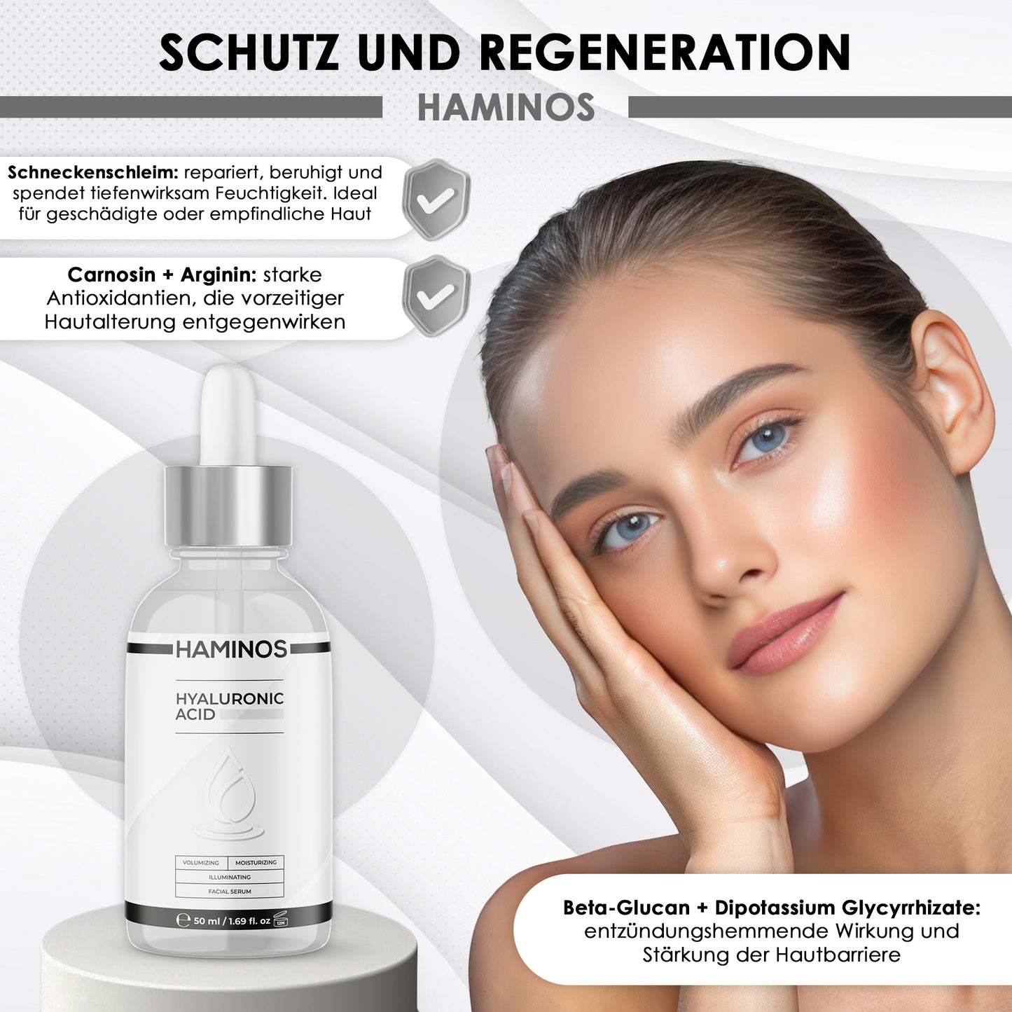 Hyaluronsäure-Serum 50 ml | HAMINOS®