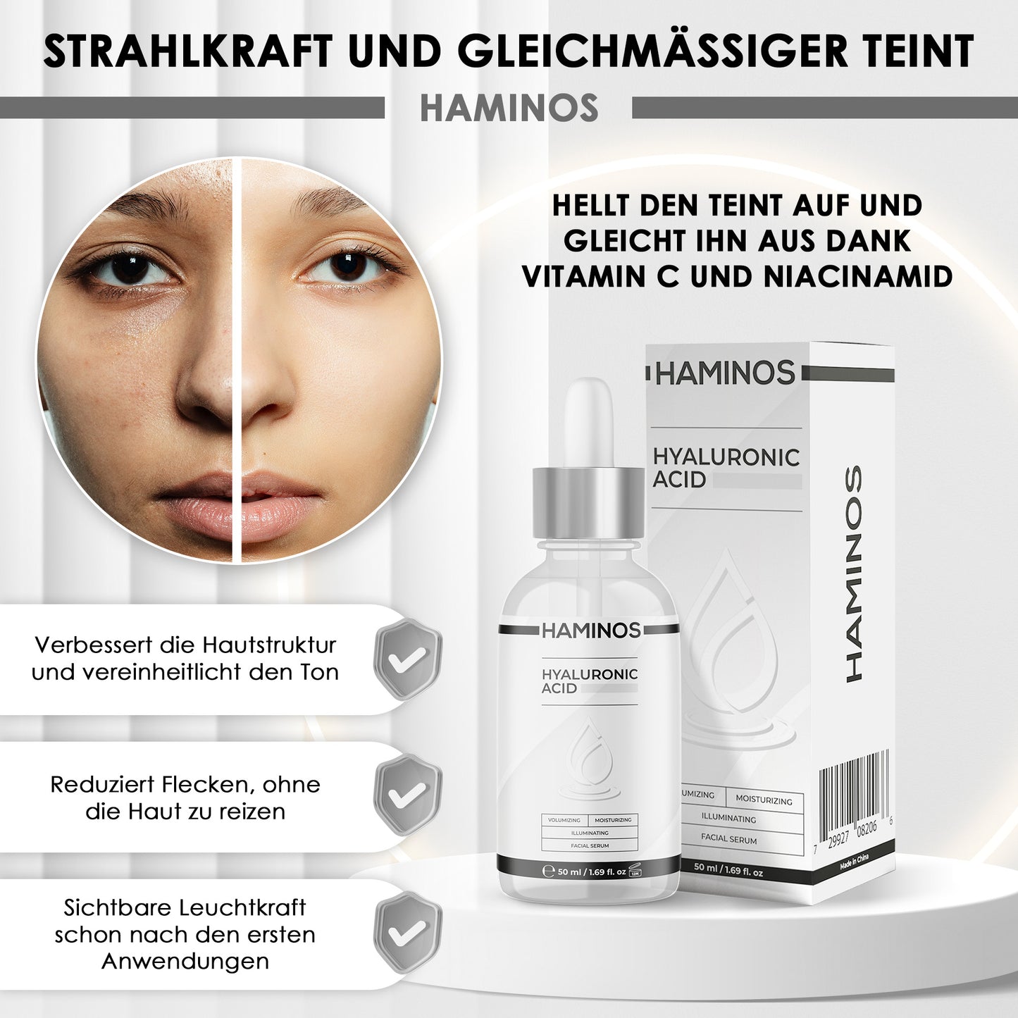 Hyaluronsäure-Serum 50 ml | HAMINOS®