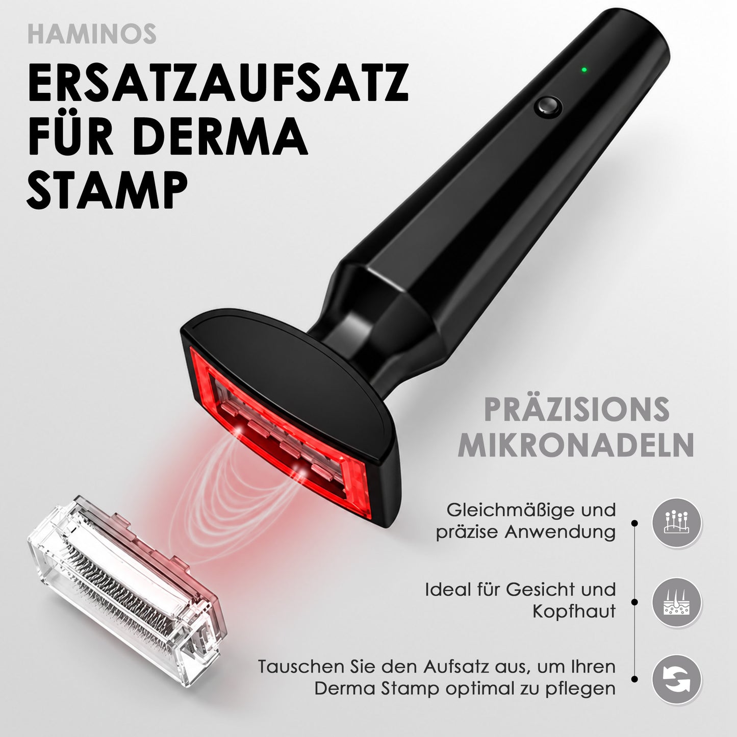 Ersatzaufsätze Derma Stamp | 2er-Pack