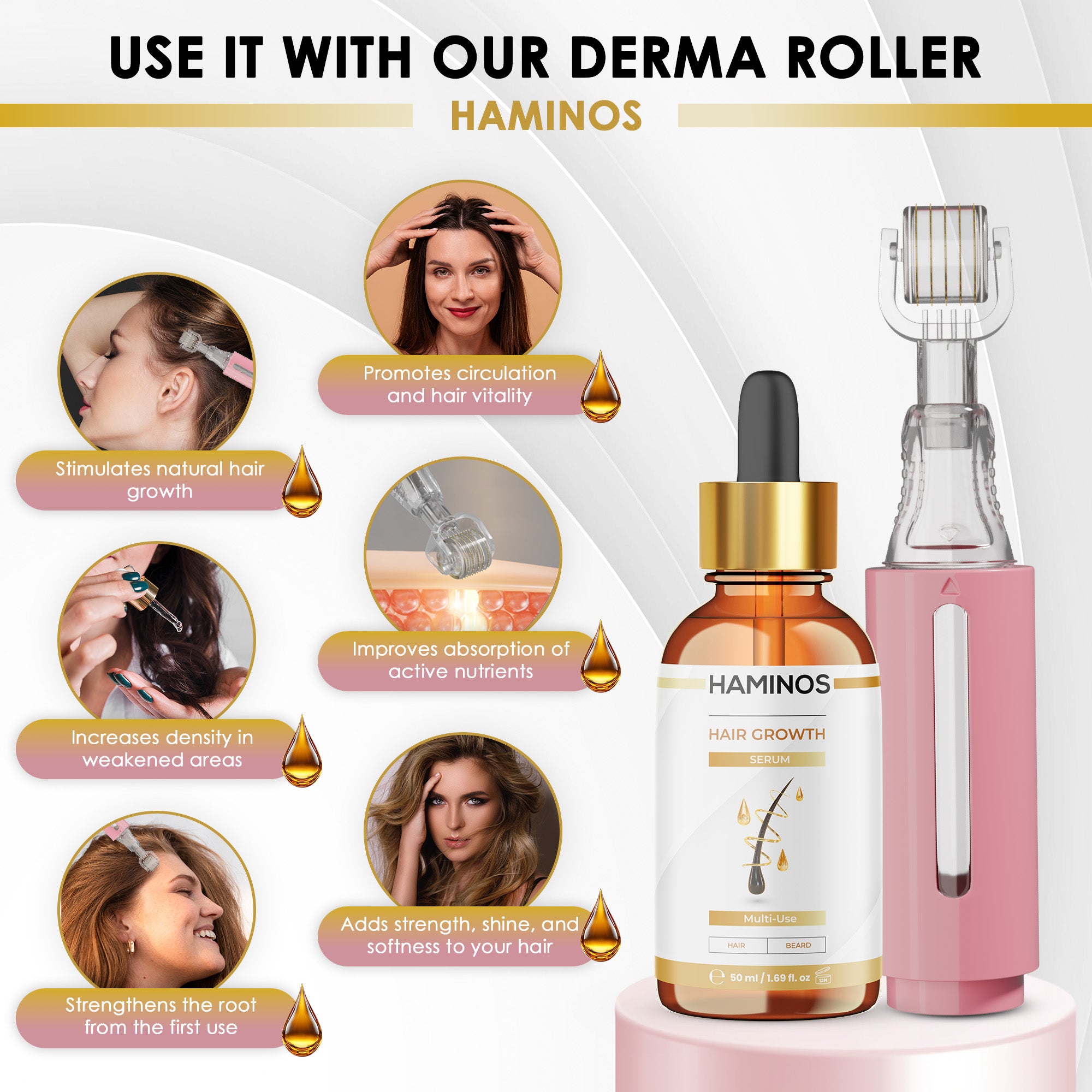 HAARWACHSTUMSPAKET FÜR FRAUEN | HAMINOS®️