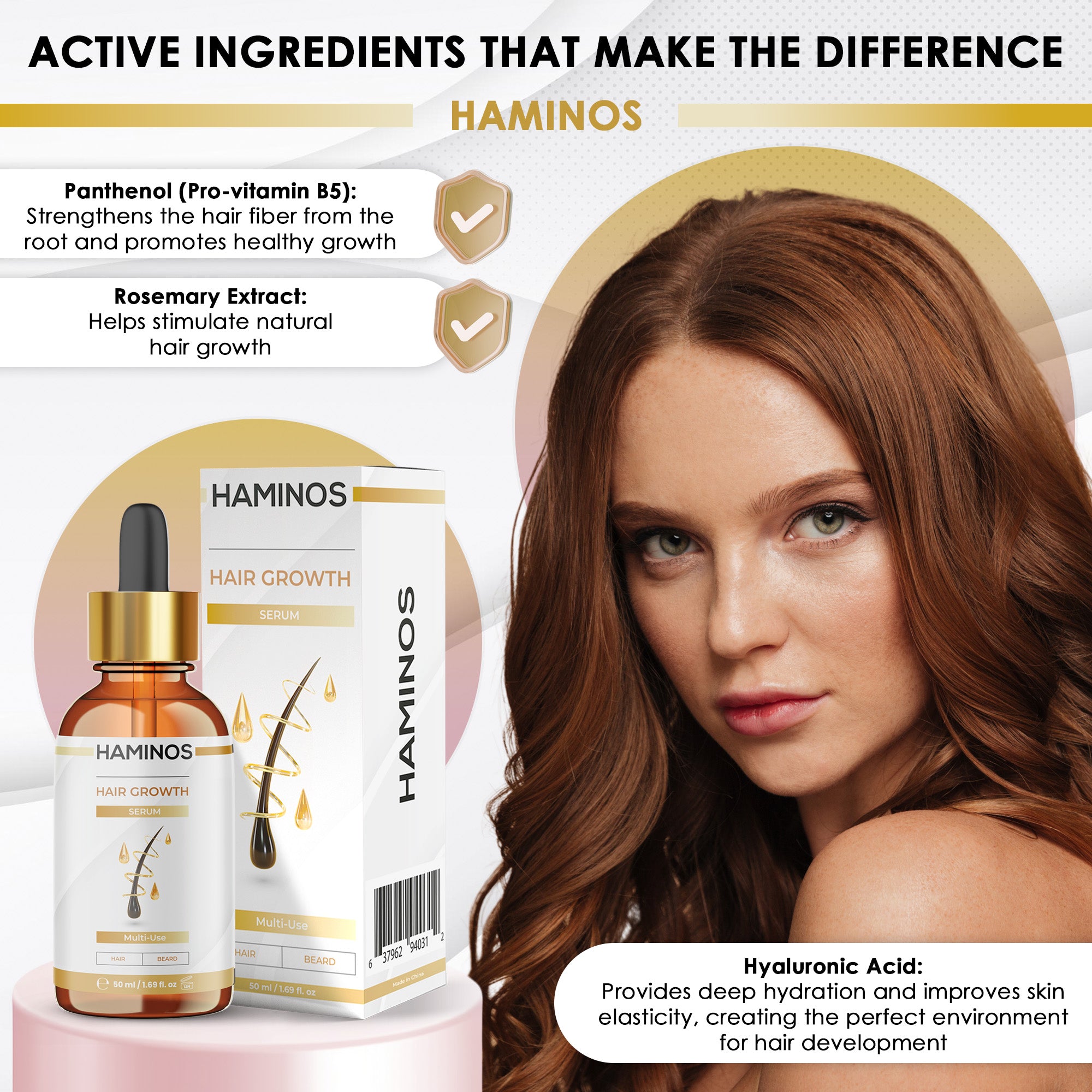 HAARWACHSTUMSPAKET FÜR FRAUEN | HAMINOS®️