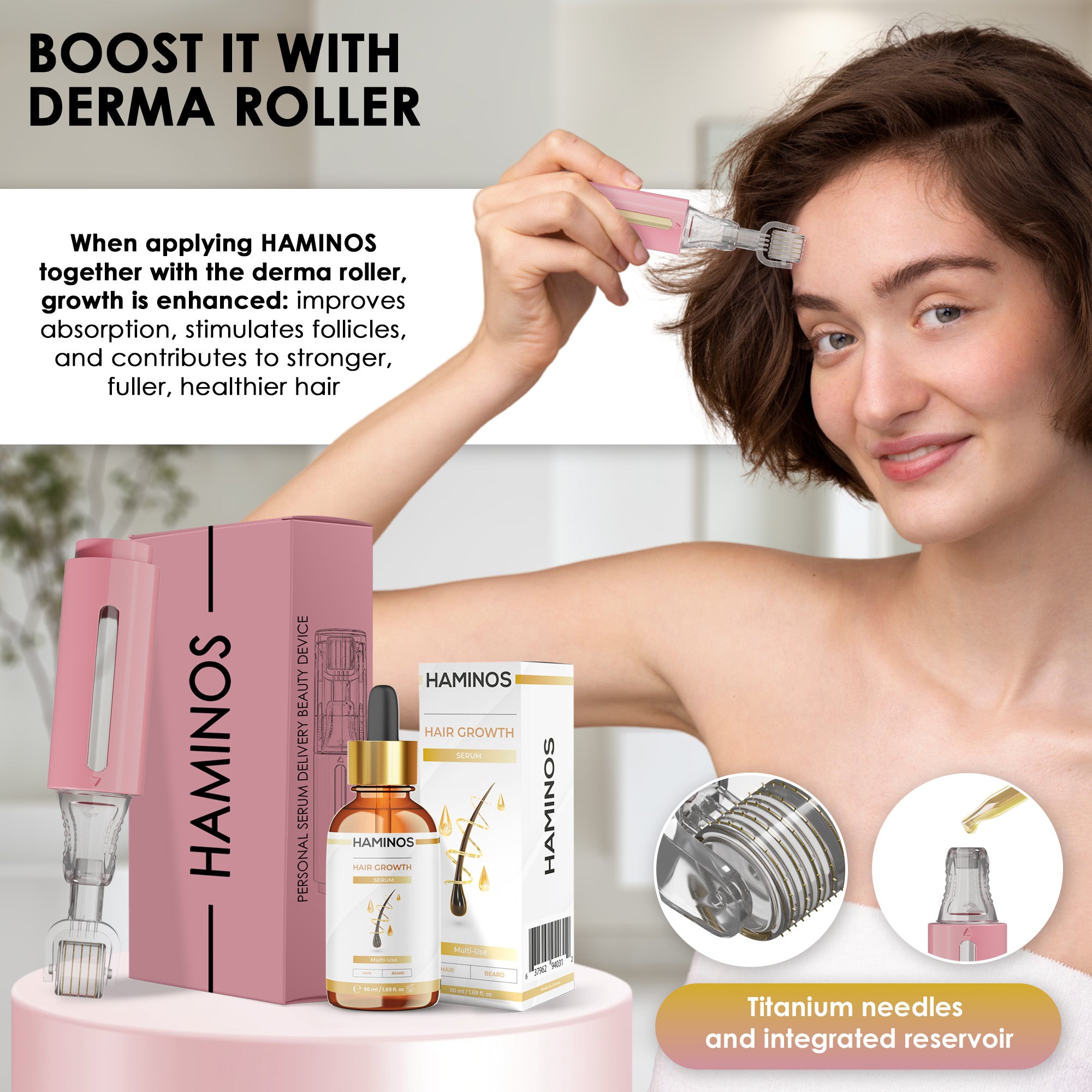 HAARWACHSTUMSPAKET FÜR FRAUEN | HAMINOS®️